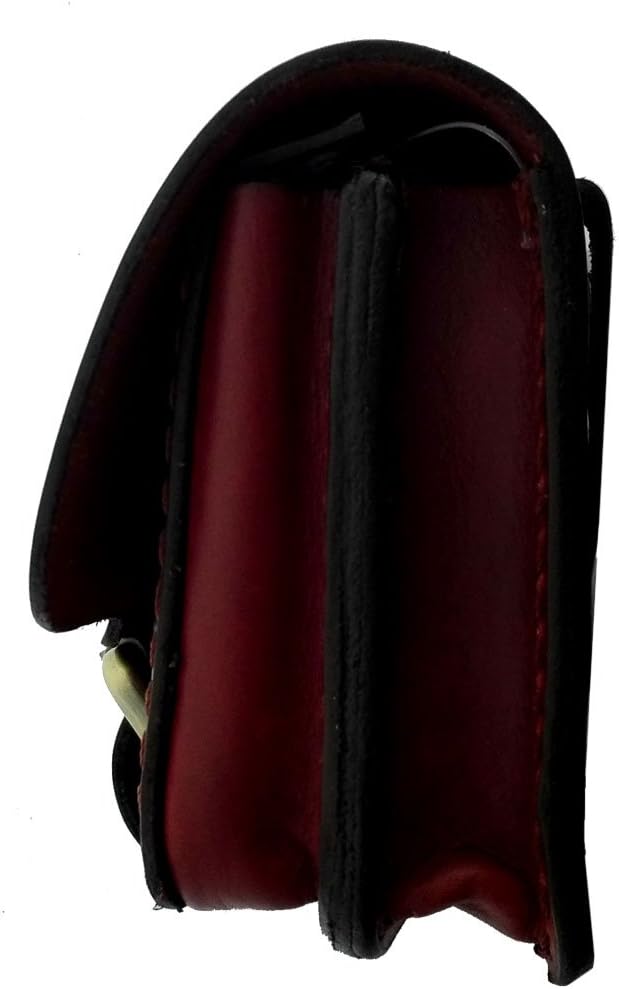 EL BURRO Leder Gürteltasche Hüfttasche Bauchtasche (bordo), Bordo
