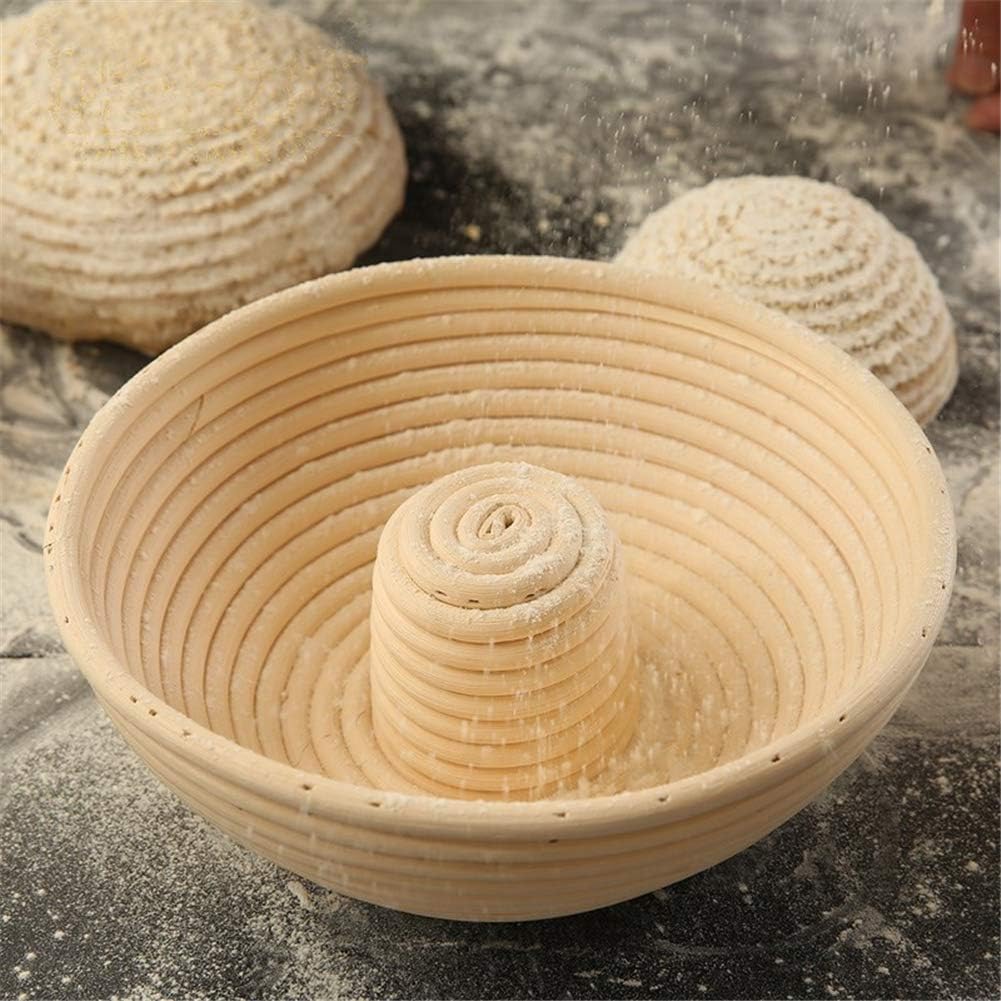 X-Labor Gärkörbchen Rund Brotform Peddigrohrkorb Brotkorb Ø 22 cm, Höhe 8 cm 22x8 cm, 22x8 cm