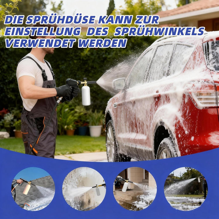 Schneeschaum Lanze schaumkanone Auto Wash Schaumlanze mit Verstellbarer Schaumstoff Düse, 1L Seifens