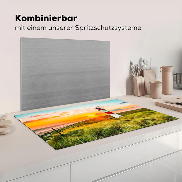 Herdabdeckplatte Einteilig Herdabdeckung Abdeckplatte für Ceranfeld Abdeckung Induktionskochfeld Auf
