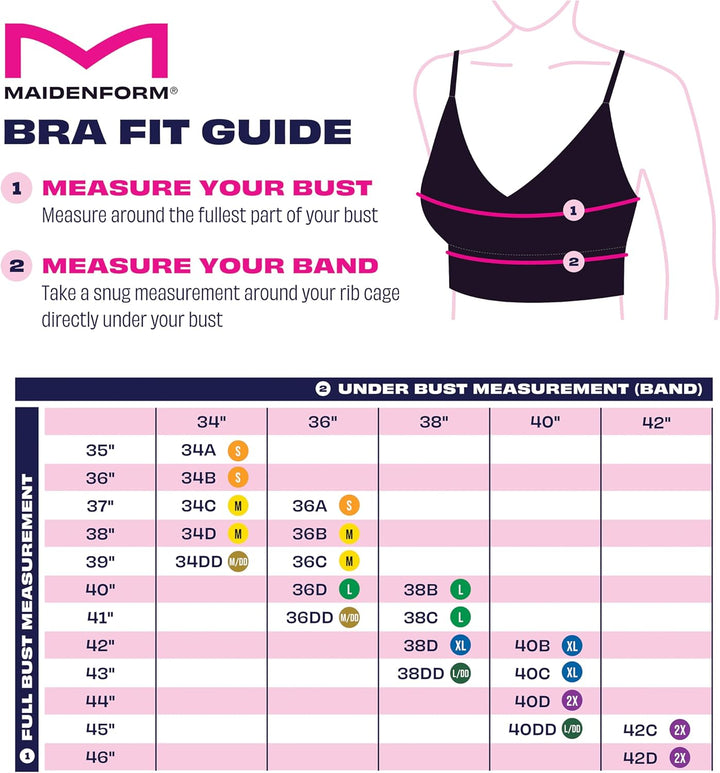 Maidenform Damen Pure Comfort Strapless, Stay-Put Wireless, Full-Coverage Convertible Bra BH M Schwa