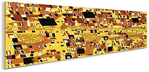 islandburner Bild Bilder auf Leinwand Klimt Style Panorama XXL Poster Leinwandbild Wandbild Dekoarti