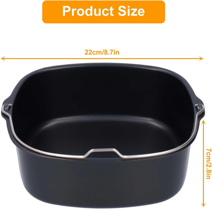 Heissluftfritteuse Form,Hitzebeständig Luftfritteuse Zubehör,Backform Kuchenform Airfryer Zubehör Wi