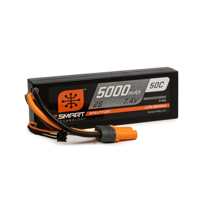 7,4 V 5000mAh 2S 50C Smart Hardcase LiPo-Akku: IC5