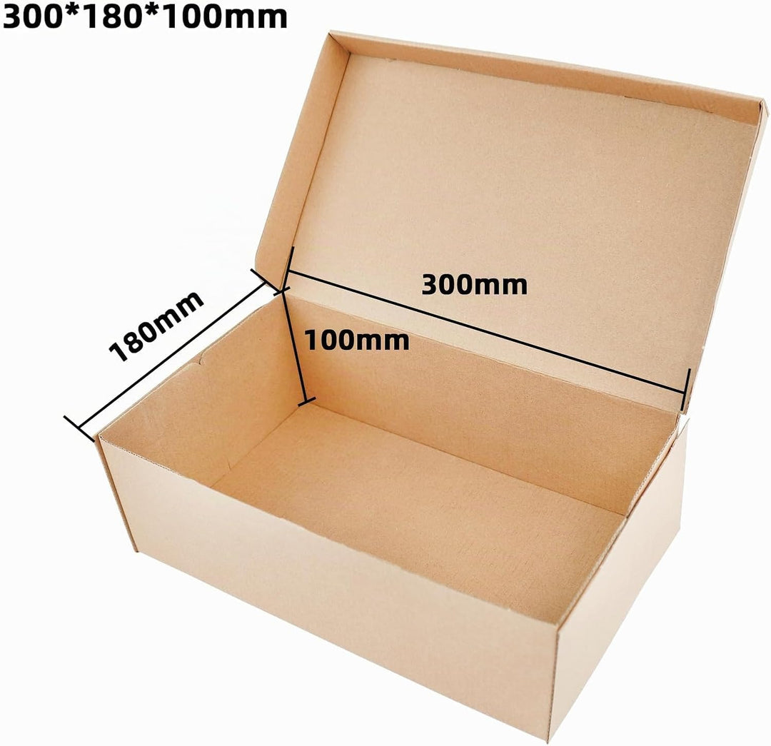 STRBOXONG Schuhkarton mit Deckel, 30x18x10 cm, Mehrzweck-Aufbewahrungsbox für Haus, Büro, Organisati