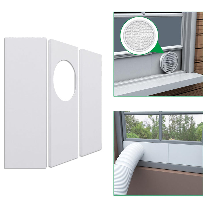 Forestchill Tragbares Fensterdichtungsplatten-Set für Klimaanlage, für Abluftschlauch, 12.7 cm Durch