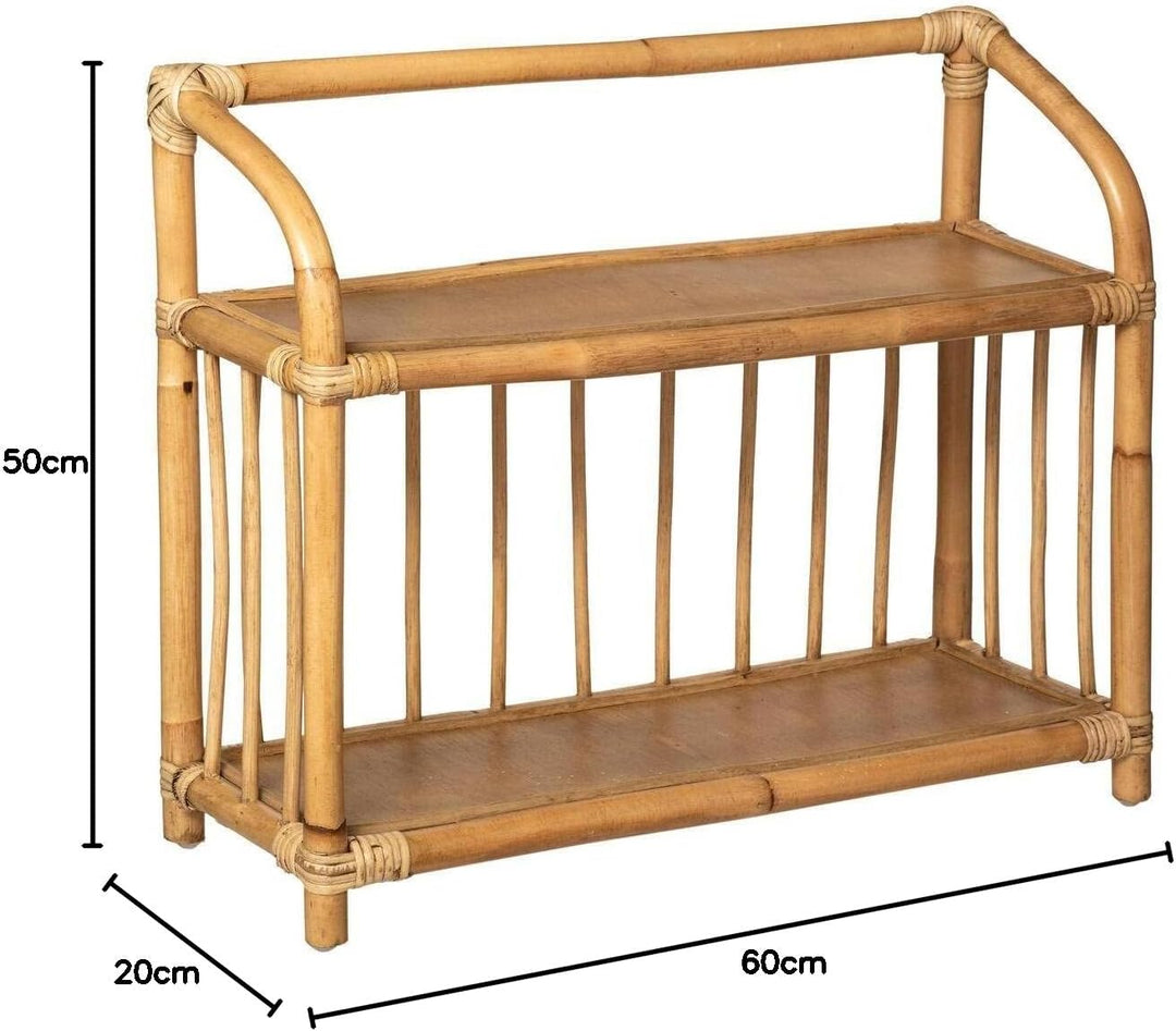 Kinderbücherregal - Rattan H. 50 cm - Beige - Atmosphera créateur d'intérieur