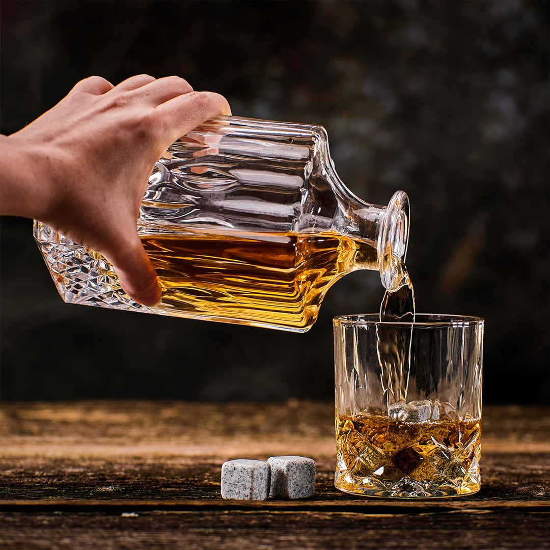 Whisiskey Whisky Gläser Set - Whiskey Geschenkset Glas - Whiskygläser - Geschenke für Männer - Männe