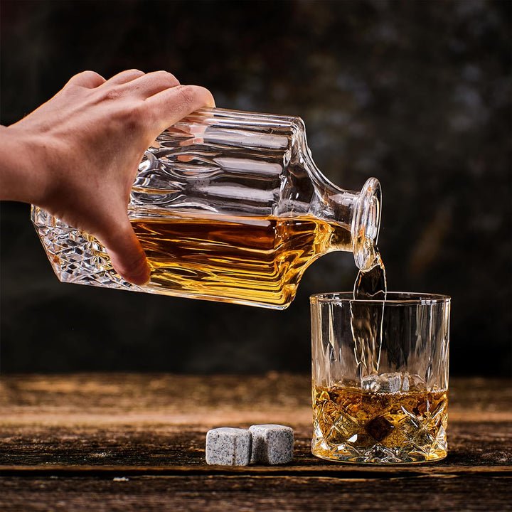 Whisiskey Whisky Gläser Set - Whiskey Geschenkset Glas - Whiskygläser - Geschenke für Männer - Männe