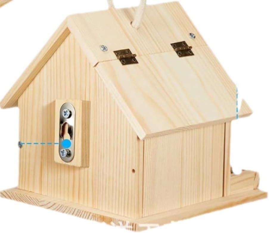 DIY Nistkasten Zusammenbauen und Bemalen Skylark, Vogelhaus Komplett Bausatz mit Hammer, Nägeln, Far