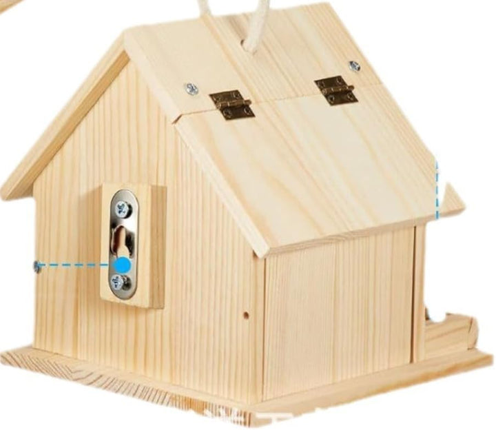 DIY Nistkasten Zusammenbauen und Bemalen Skylark, Vogelhaus Komplett Bausatz mit Hammer, Nägeln, Far