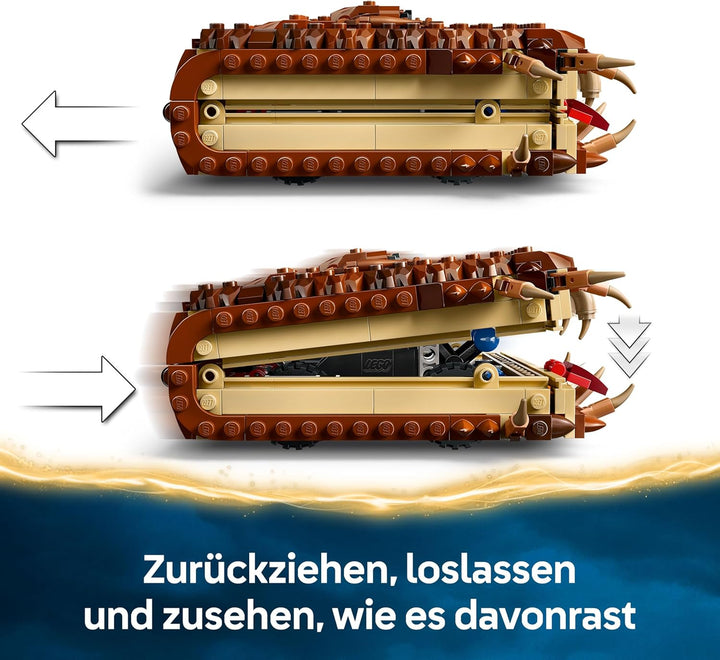 LEGO Harry Potter Beissendes Monsterbuch der Monster – Interaktives Spielzeug mit Rückziehmotor und
