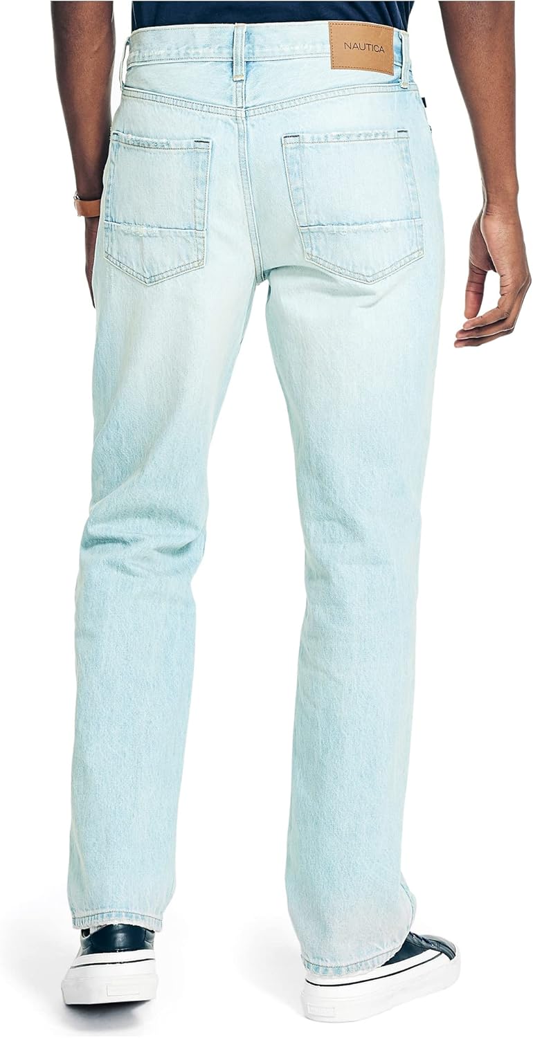 Nautica Herren Lockerer Passform Jeans 32W / 32L Ocean Shallow Wash, 32W / 32L Ocean Shallow Wash