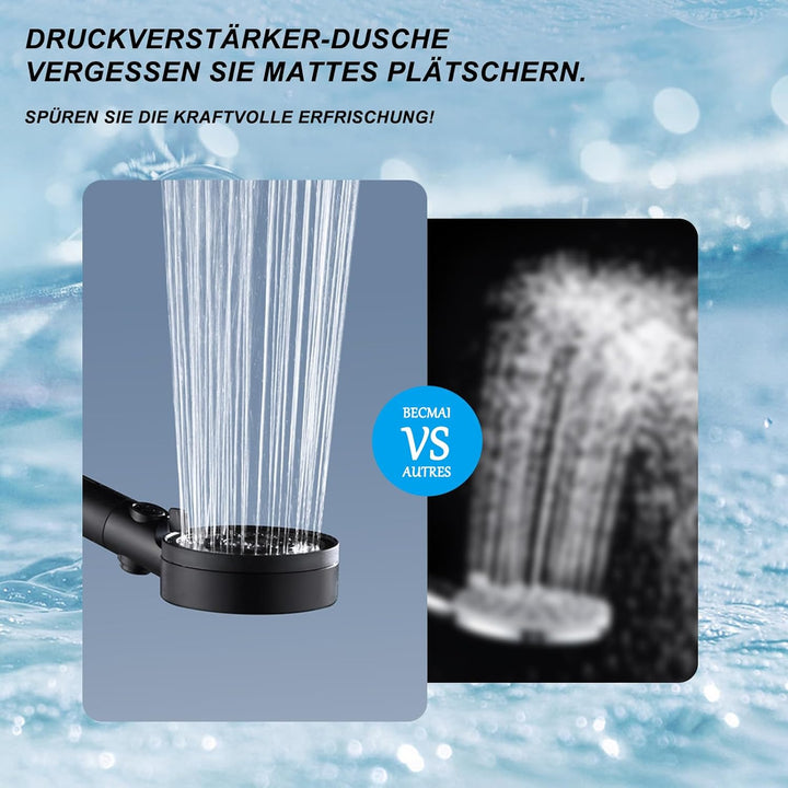 Wassersparend Duschkopf mit Filter, Hochdruck Duschkopf, Wassersparend Duschbrause Anti Kalk, Shower