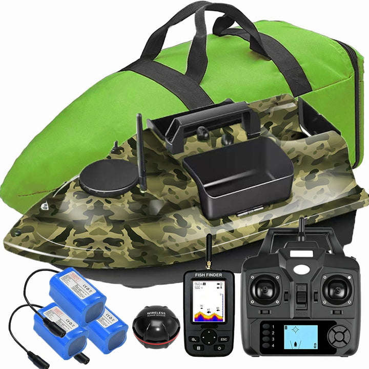 12000mAh 500m GPS futterboot mit 3 Katapultbuchten. Köderboote zum Karpfenangeln mit GPS, 16 Speiche
