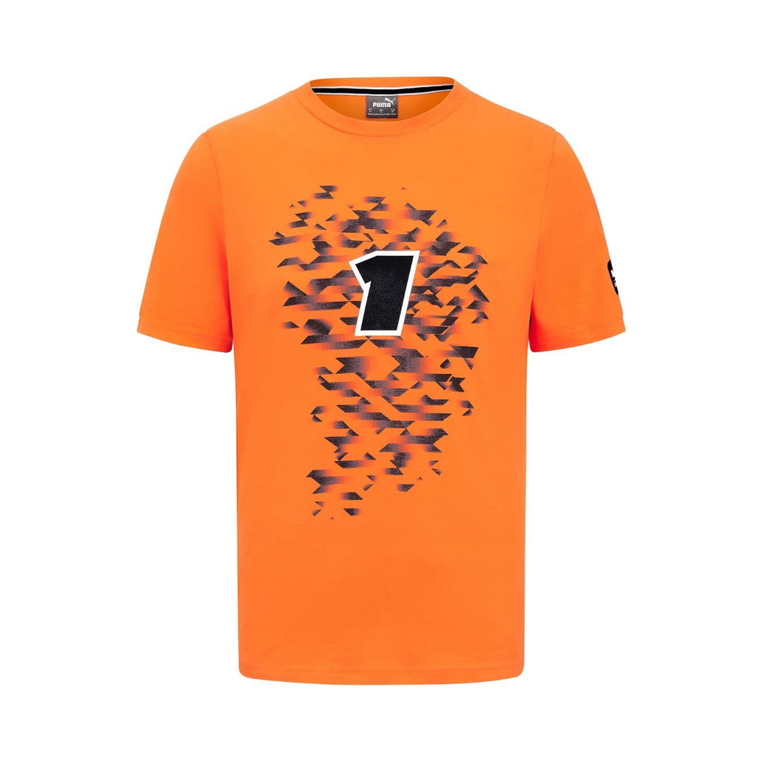 Red Bull Racing Max Verstappen T-Shirt Nr 1" - orange S Orange, S Orange