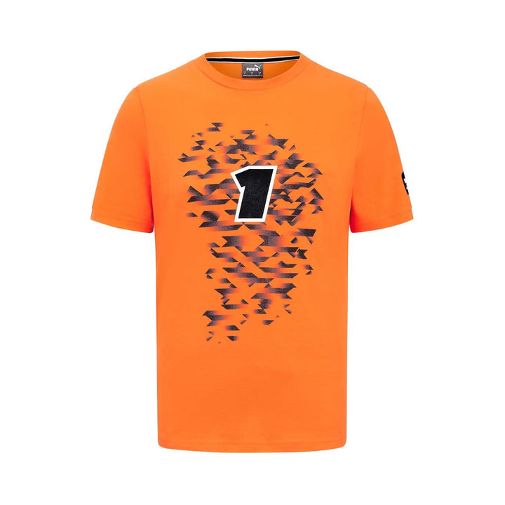 Red Bull Racing Max Verstappen T-Shirt Nr 1" - orange S Orange, S Orange