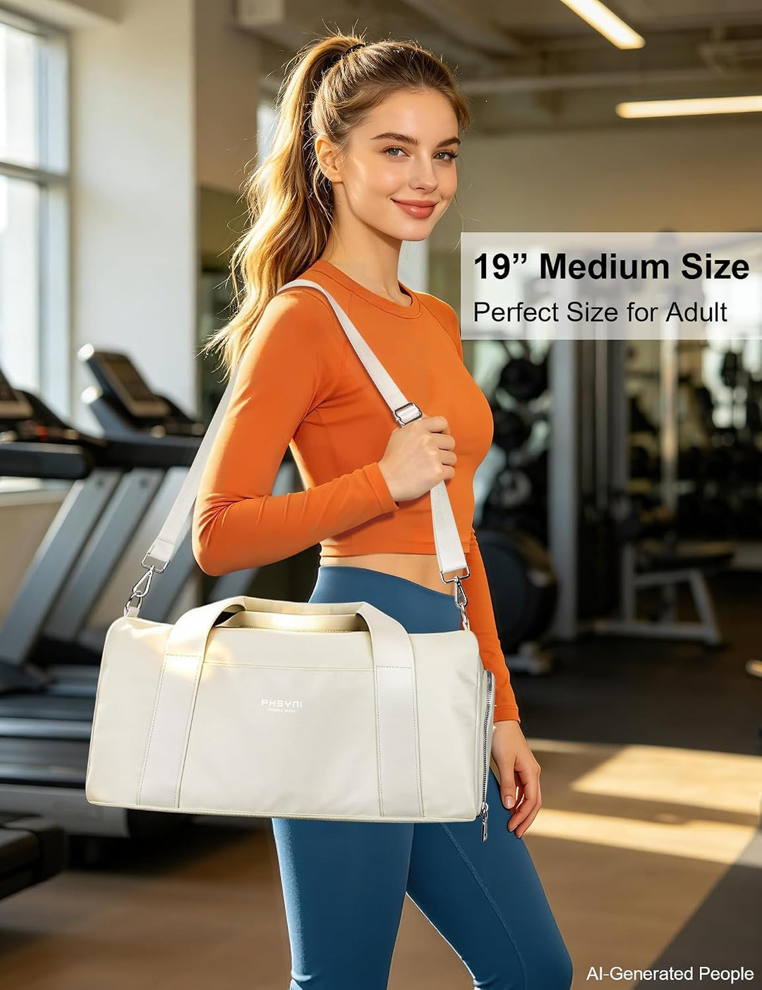 19 Zoll Sporttasche Reisetasche für Damen und Herren,wasserdichte Handgepäcktasche,Trainingstasche f