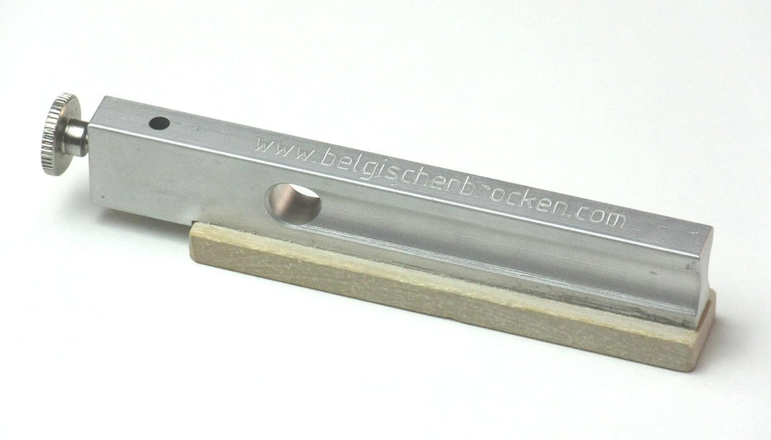 Belgischer Brocken Schärf-Schleifhilfe I Gelber Körnung 8000-10000 auf Aluminiumträger I Format 100x