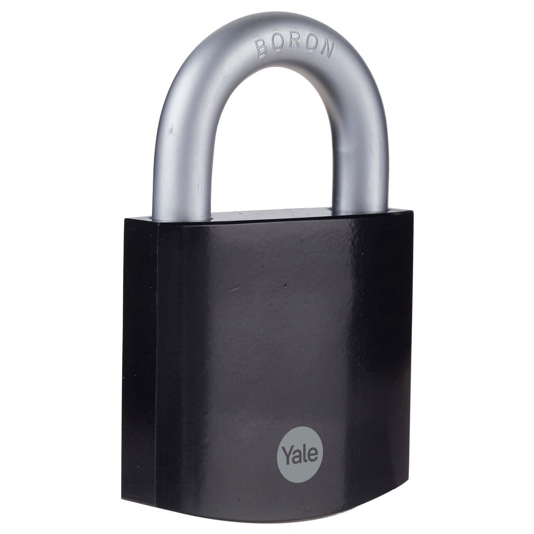 Yale - Y300B/63/127/1 Maximale Sicherheit 62mm gehärteter Stahlhülle - Schwarz - offener Bügel aus B