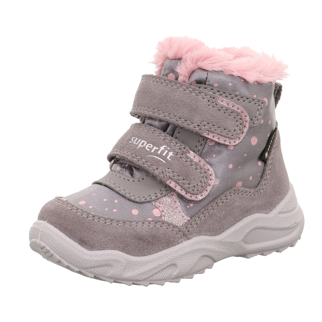 Superfit Baby - Mädchen Glacier Stiefel Gore-tex 1-009226Schneestiefel 20 EU Weit Grau Rosa 2500, 20