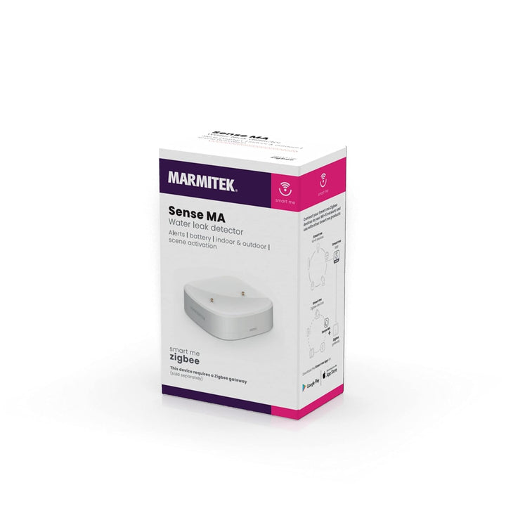 Zigbee Wassermelder Drahtlos - Marmitek Sense MA Flood Sensor - Drahtlos - Wireless Water Leak Detec