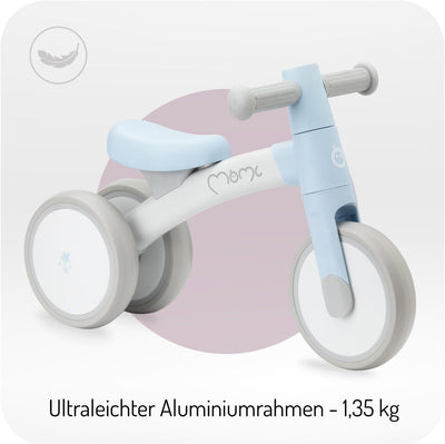 Momi Tedi Kinderlaufrad für Mädchen und Jungen (max. Körpergewicht 25 kg) Blau, Blau