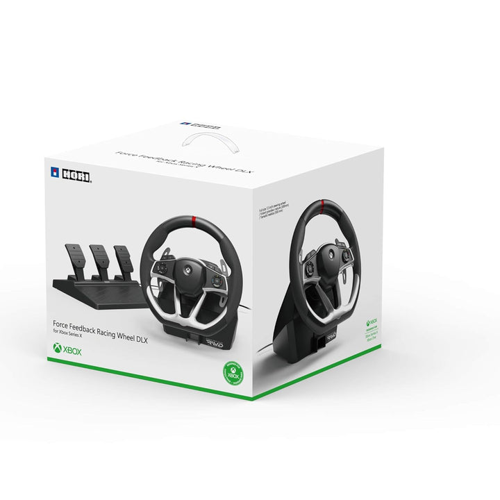 HORI Force Feedback Racing Wheel DLX - Gaming Lenkrad mit Pedalen für Xbox Series X|S Xbox One