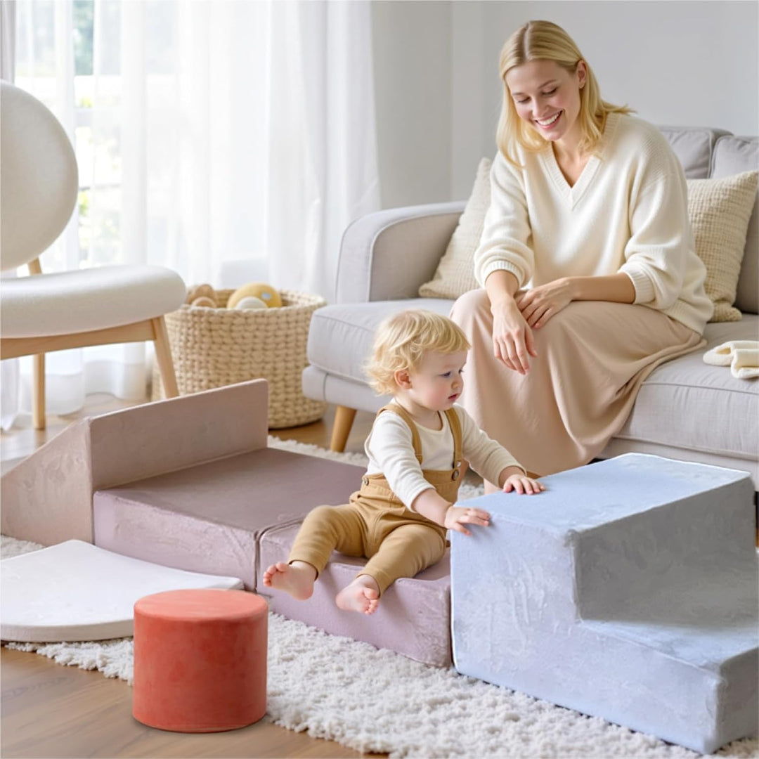 BanaSuper Schaumstoff-Kletterblöcke für Kinder, Schaumstoff Bausteine XXL, EN71-zertifiziert, Kinder