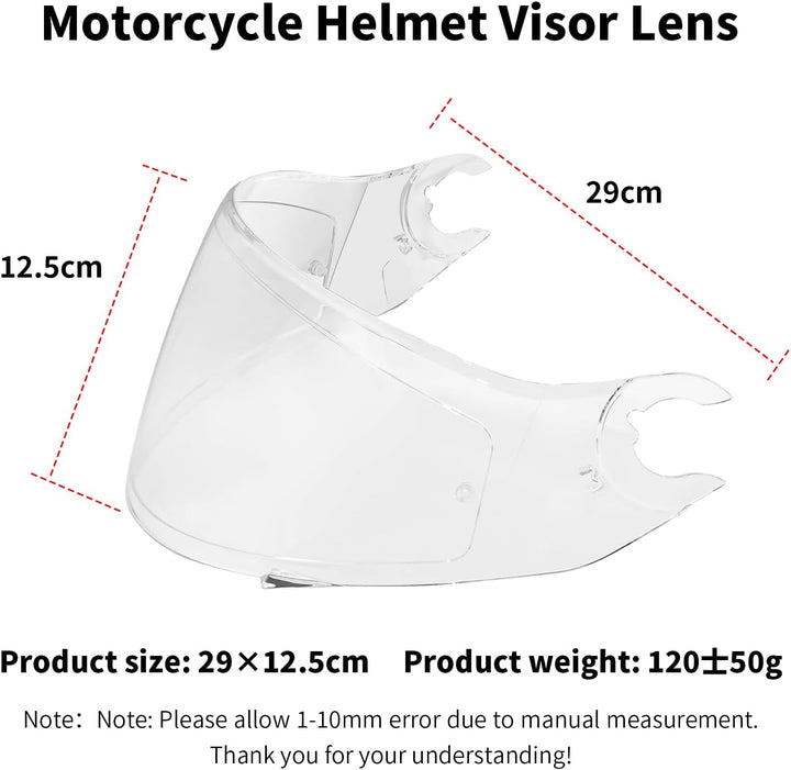Helmvisier für Shark D Skwal D-Skwal 2 Spartan,Motorradhelm Visier,Motorrad Windschutz Helm Objektiv