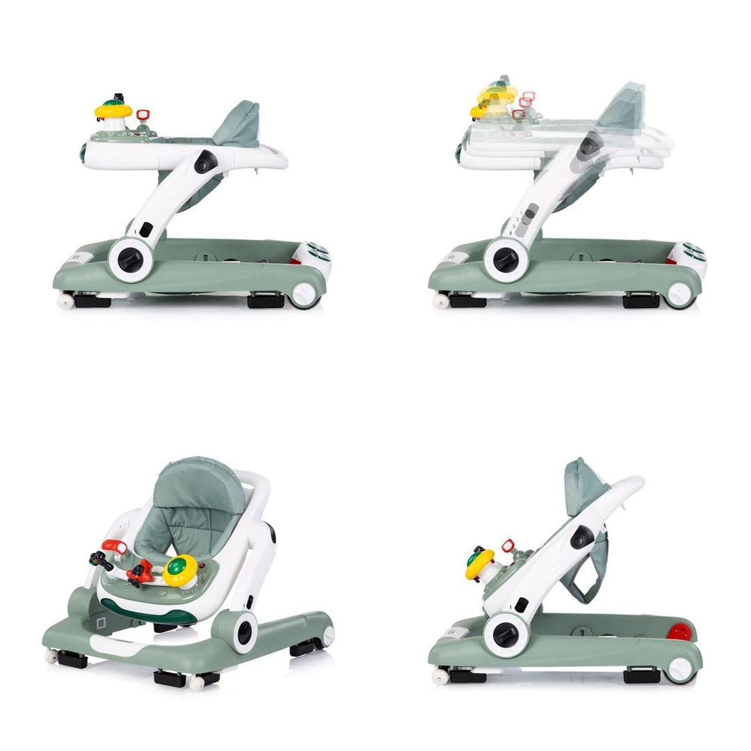 Chipolino Lauflernhilfe little Explorer 4 in 1 Laulernwagen Musik Stopper Räder grün, grün