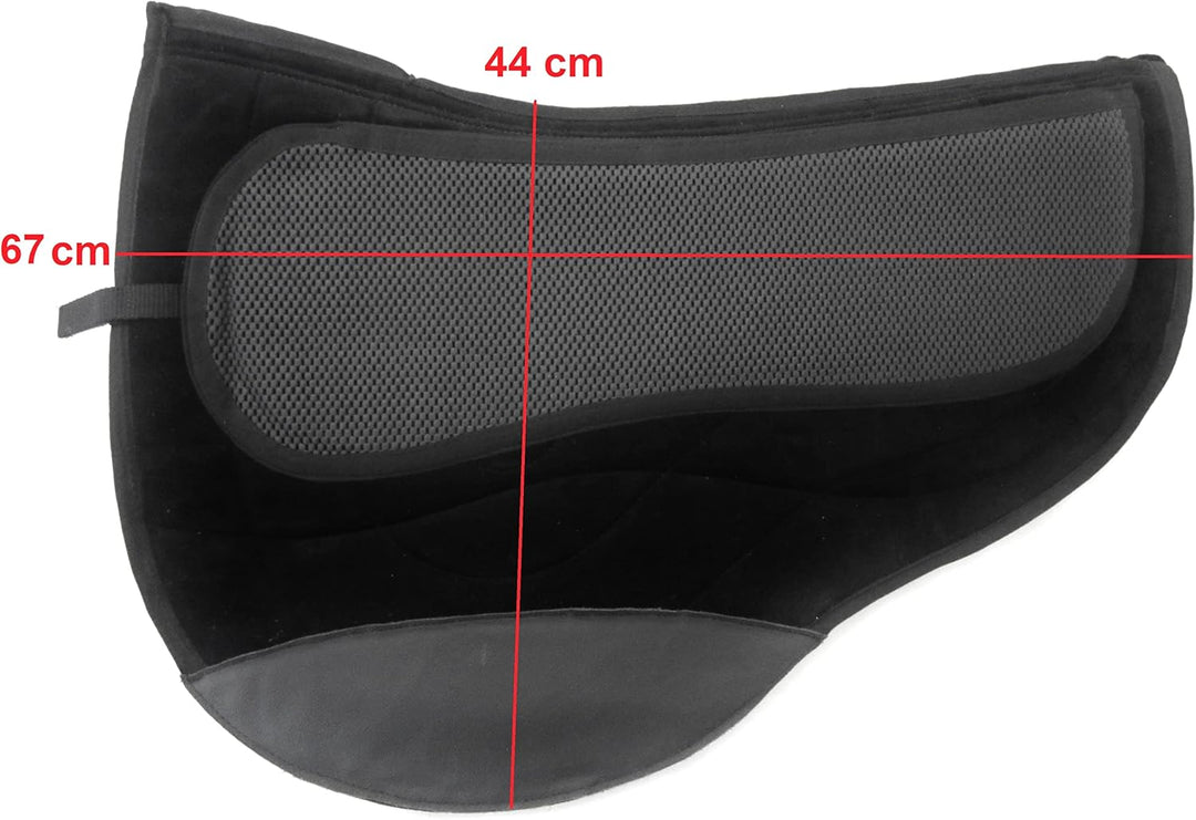 PS Pferdeartikel Kurzes Westernpad Round, Sandwichpad, 2 Kammern - Spezial Braun, Braun