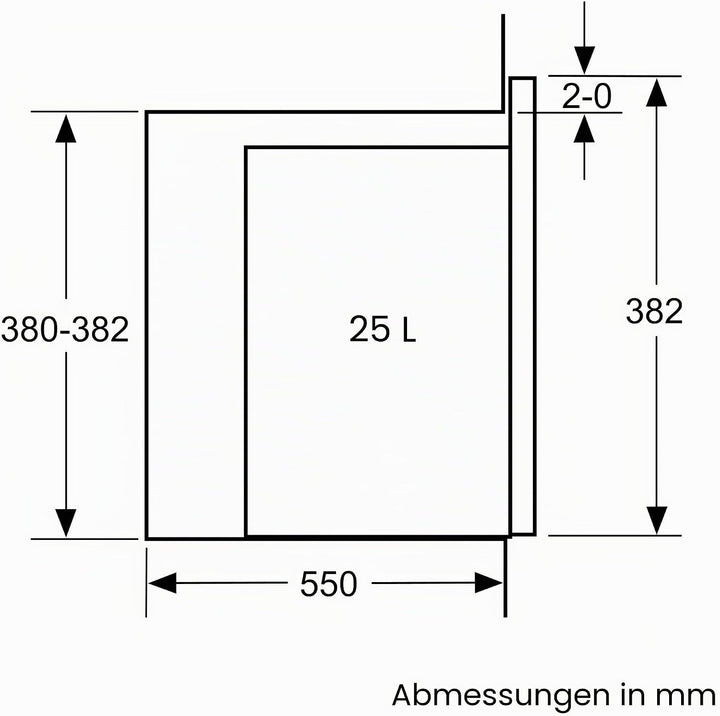 Balay , 3CG5175B2, rahmenlose Einbau-Mikrowelle, 38 cm, 25 l, Aqualisis, linke Seite Ap., weisses Gl