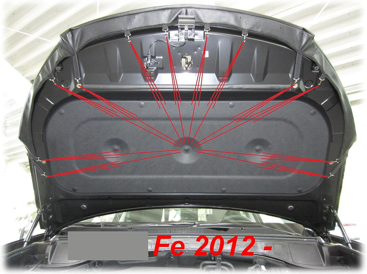 AB3-00026 AUTO BRA kompatibel mit Hyundai Santa Fe Bj. 2012-2018 Haubenbra Steinschlagschutz Tuning