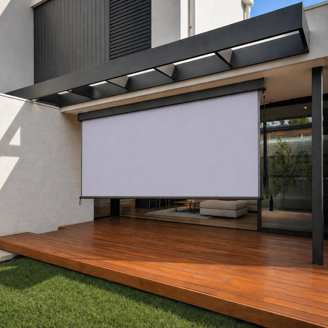 Ausziehbare Senkrechtmarkise Vertikalmarkise 160 x 250 cm - Markise mit Kurbel für Terrasse und Balk