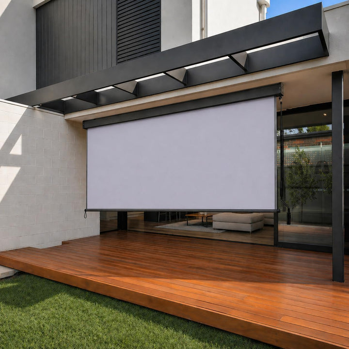 Ausziehbare Senkrechtmarkise Vertikalmarkise 160 x 250 cm - Markise mit Kurbel für Terrasse und Balk