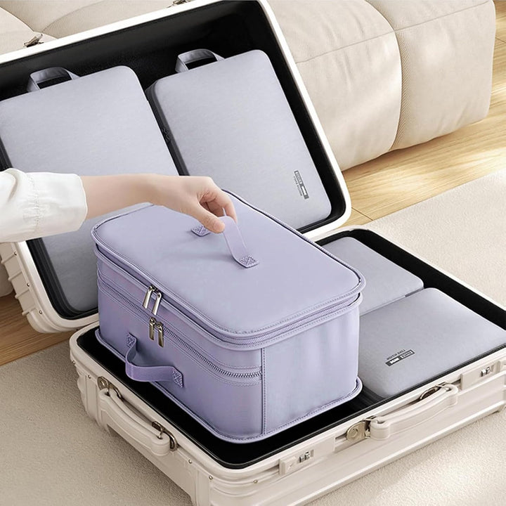 SUGODA Koffer Organizer, 5 Schichten Packing Cubes, Compression Organizer Packing, Camping Hängend,