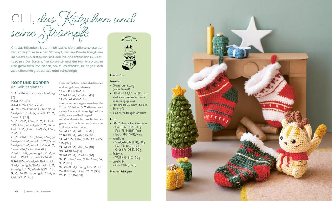 Amigurumi-Christmas: 30 weihnachtliche Figuren und Accessoires häkeln: Weihnachtsmann, Elfen, Eisbär