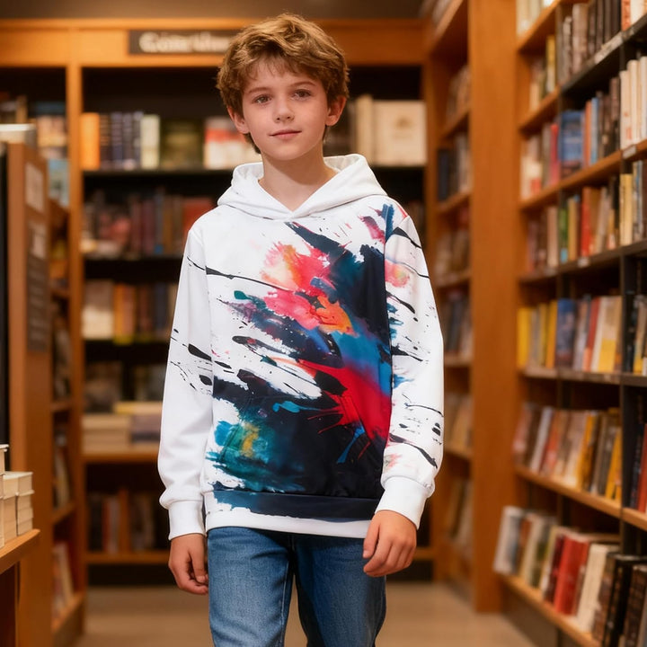 kids4ever Unisex Kinder Hoodie 3D Lustig GedrucKt Kapuzenpullover Langarm Pullover Hoodies Sweatshir