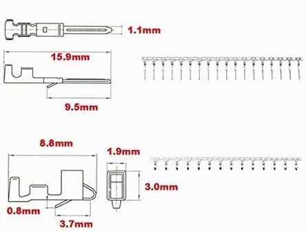 Ruidee 740 Stück 2.5mm 2 3 4 5 6 Pin JST SM Anschluss Männlich und Weiblich Stecker Gehäuse Adapter