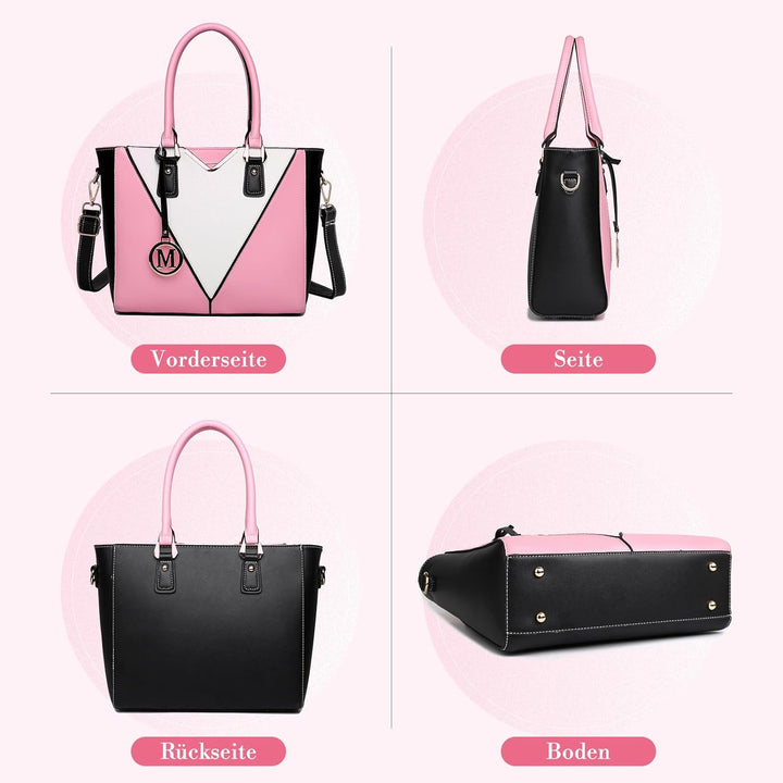 Miss Lulu Handtasche Damen, Taschen Damen, Schultertaschen Damen Shopper Damen Handtaschen Damen V-f