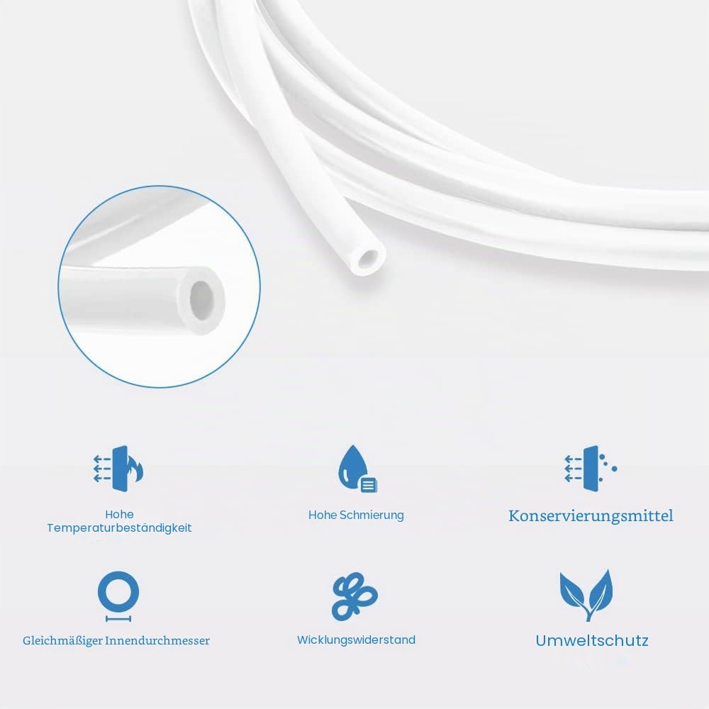 Creality Offizielle PTFE Schlauch PTFE Teflon Tube 1m Teflonschlauch Zubehör für 1.75mm Filament for