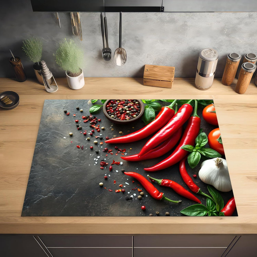 Herdabdeckplatte Einteilig Küche Herdabdeckung Induktionsfeld Ceranfeld Herdabdeckplatten Vinyl Matt