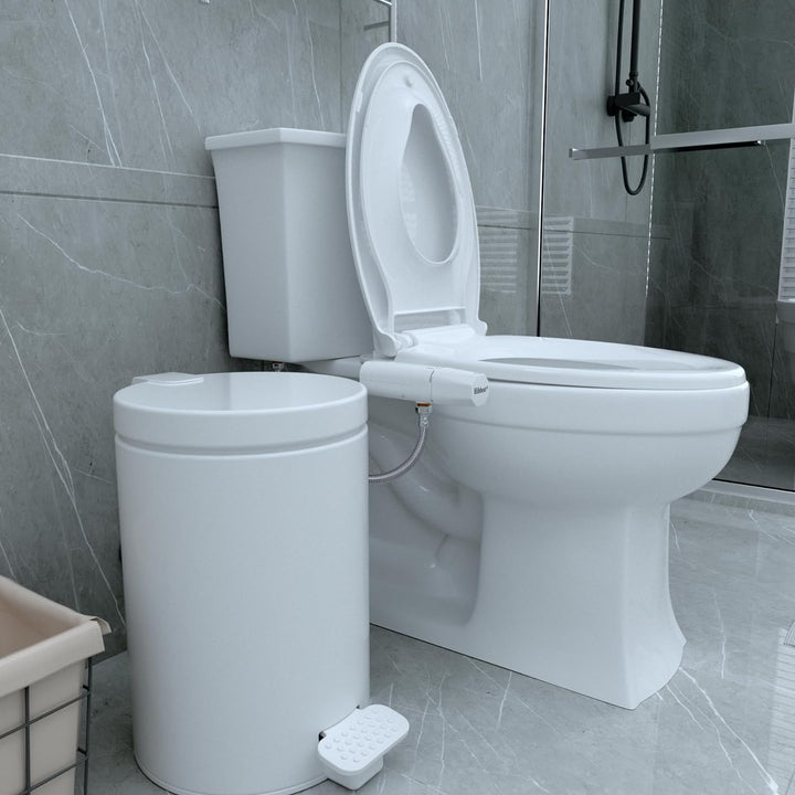 Hibbent Bidet Aufsatz mit Süsswasser – Slim Nicht Elektrisch Bidet Einsatz Für Toilette mit,Doppel D