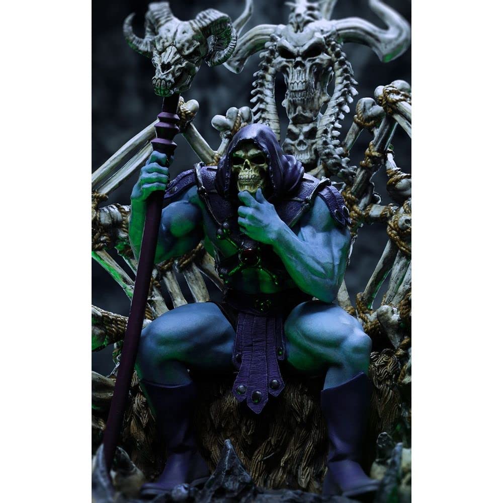Iron Studios Les Maîtres des Universums – Figur Art Scale Deluxe 1/10 Skeletor on Throne Deluxe, 29