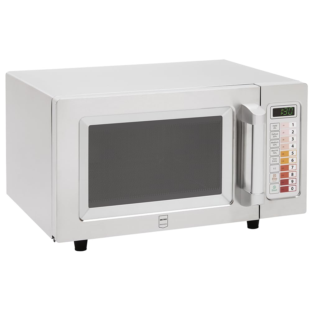 METRO Professional Mikrowelle GMW1125, Edelstahl, 51.1 x 43.2 x 31.1 cm, 25 L, 100 Programme, 60-Min