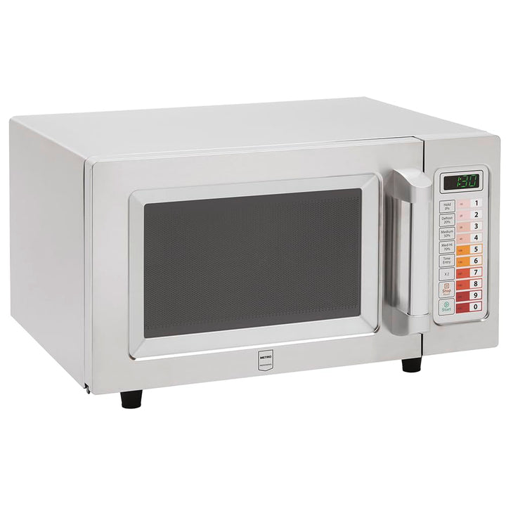 METRO Professional Mikrowelle GMW1125, Edelstahl, 51.1 x 43.2 x 31.1 cm, 25 L, 100 Programme, 60-Min