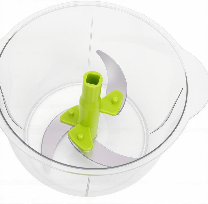 Fockety Manuelle Küchenmaschine, Rostfreier Gebogener Schneider, Ergonomischer Griff für Mühelose Le