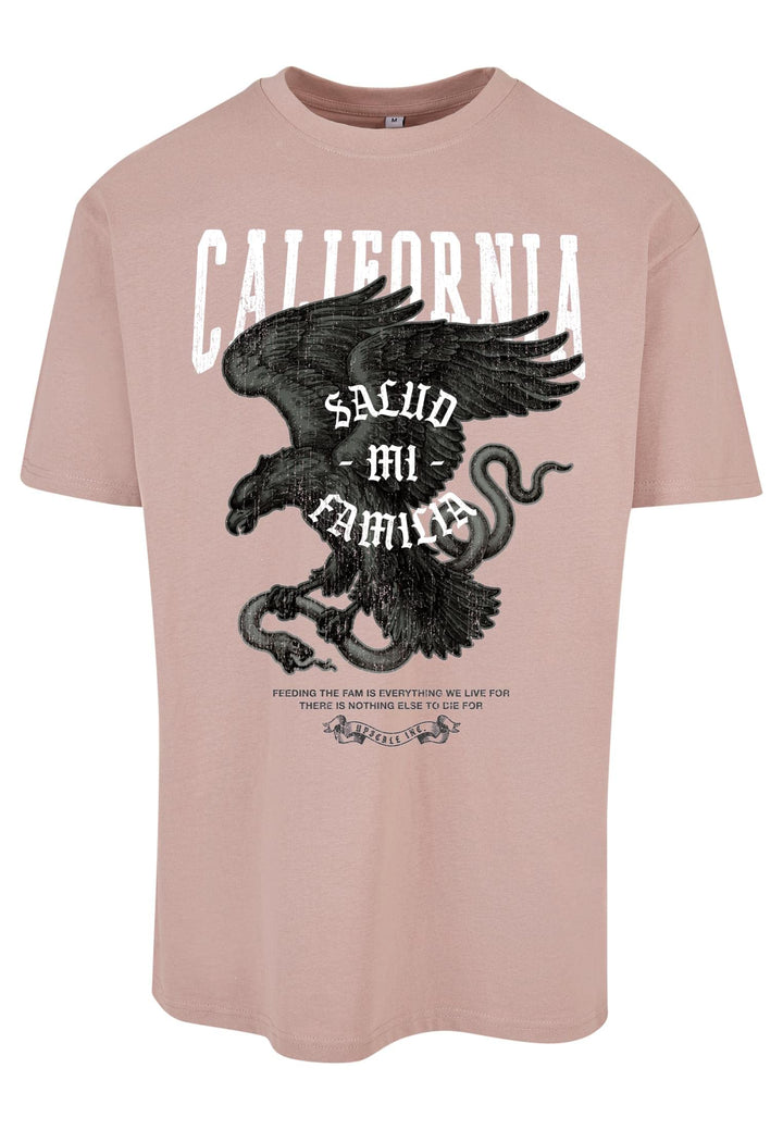 Mister Tee Unisex La Familia Oversize Tee T-Shirt XL Duskrose, XL Duskrose
