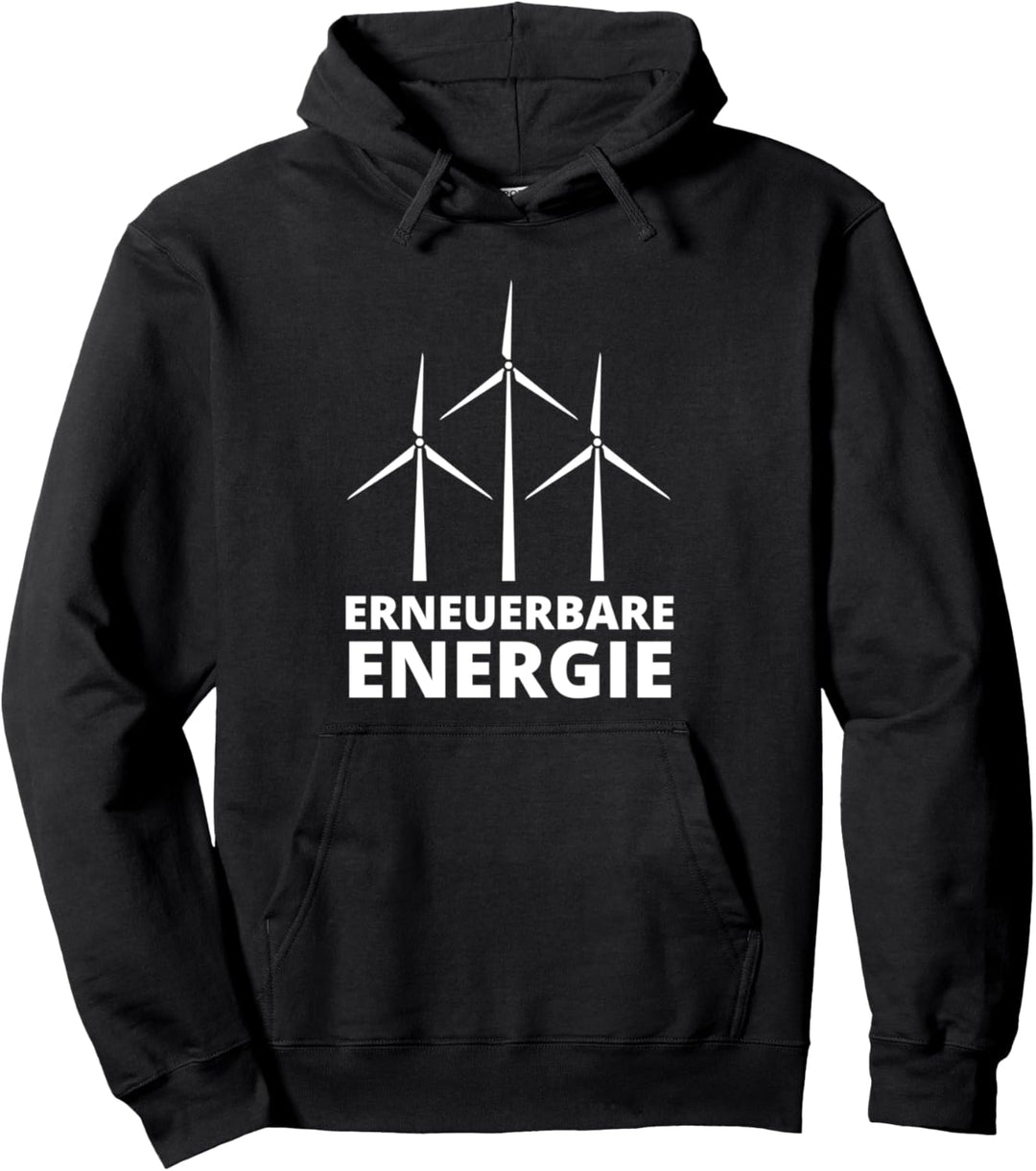 Erneuerbare Energie Windkraft Windrad Monteur Geschenk Pullover Hoodie